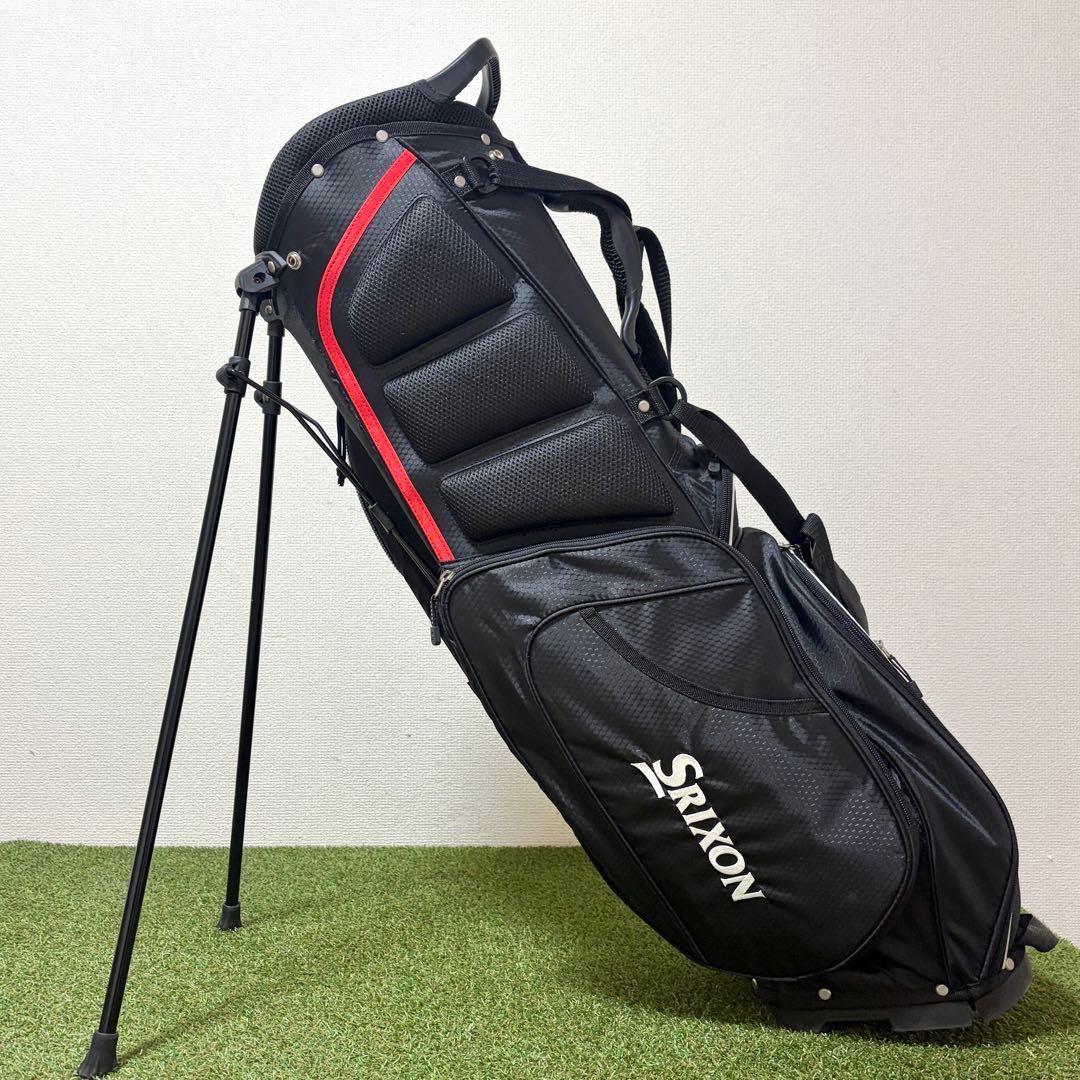 美品｜スリクソン　キャディバッグ　軽量　スタンド式　アスリート　黒　ブラック