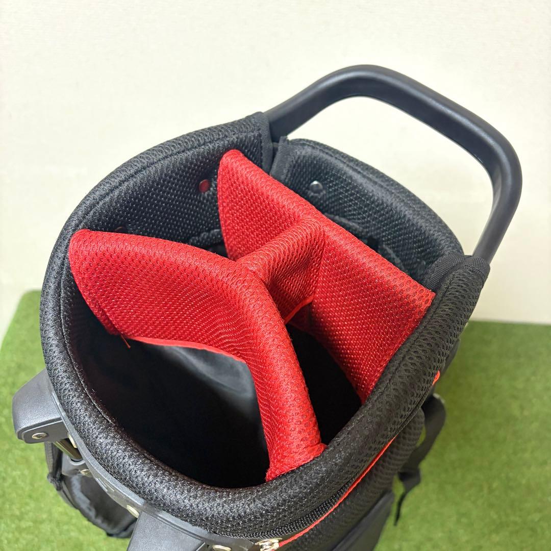 美品｜スリクソン　キャディバッグ　軽量　スタンド式　アスリート　黒　ブラック