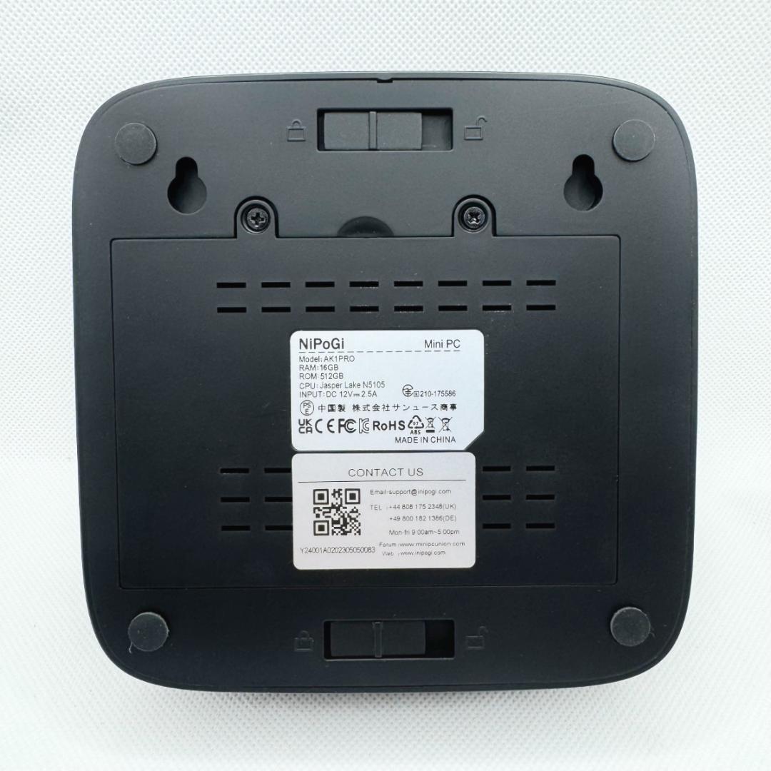 ミニPC NiPoGi MiniPC AK1PRO Windows11 Pro