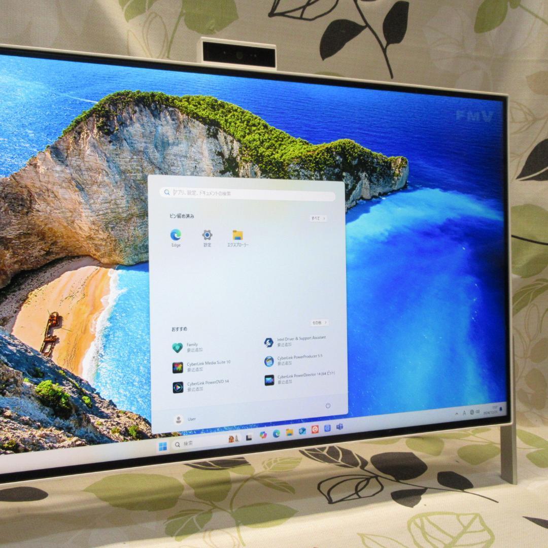 Win11高性能8世代Corei7/メ16/SSD+HDD/DVD/カメラ/無線