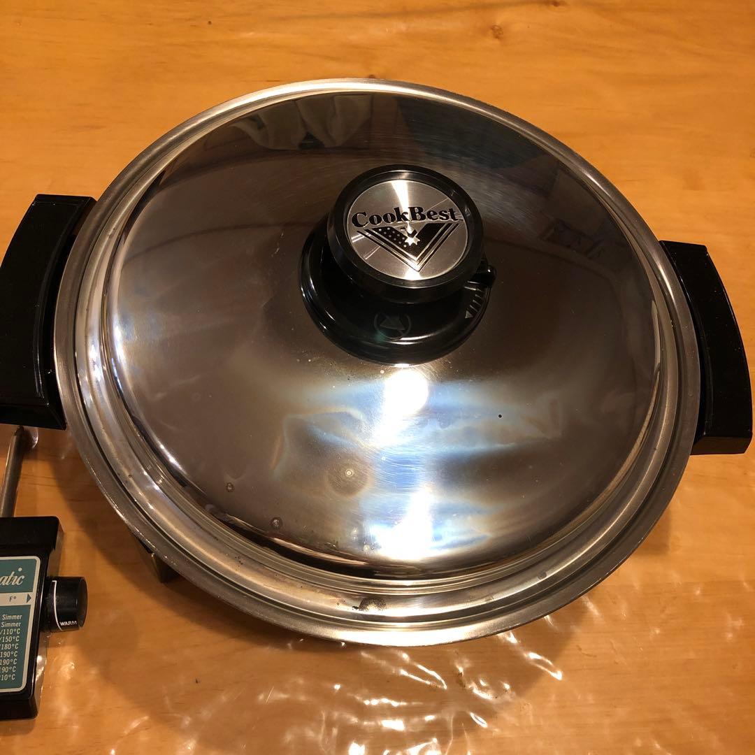 cookbest 電気フライパン電気スキレット　リキッドコア　未使用保管品