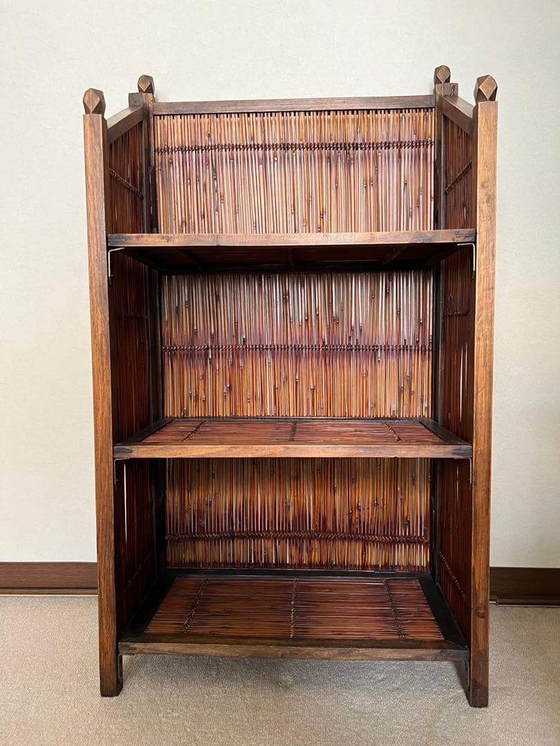 アジアンスタイル 竹製シェルフ 3段 ① バリ インドネシア