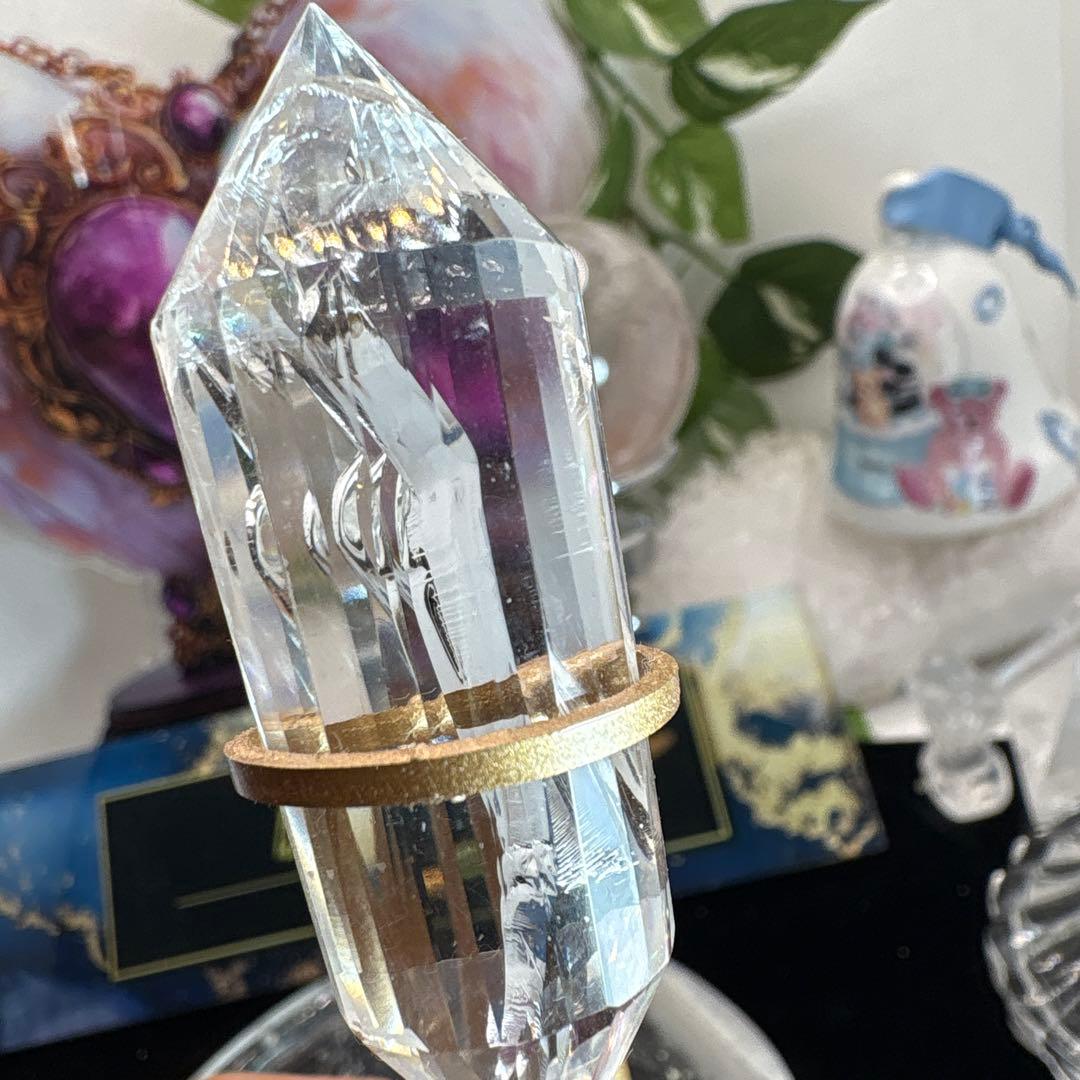 高品質 水晶24面ダブルポイント♡No.2528