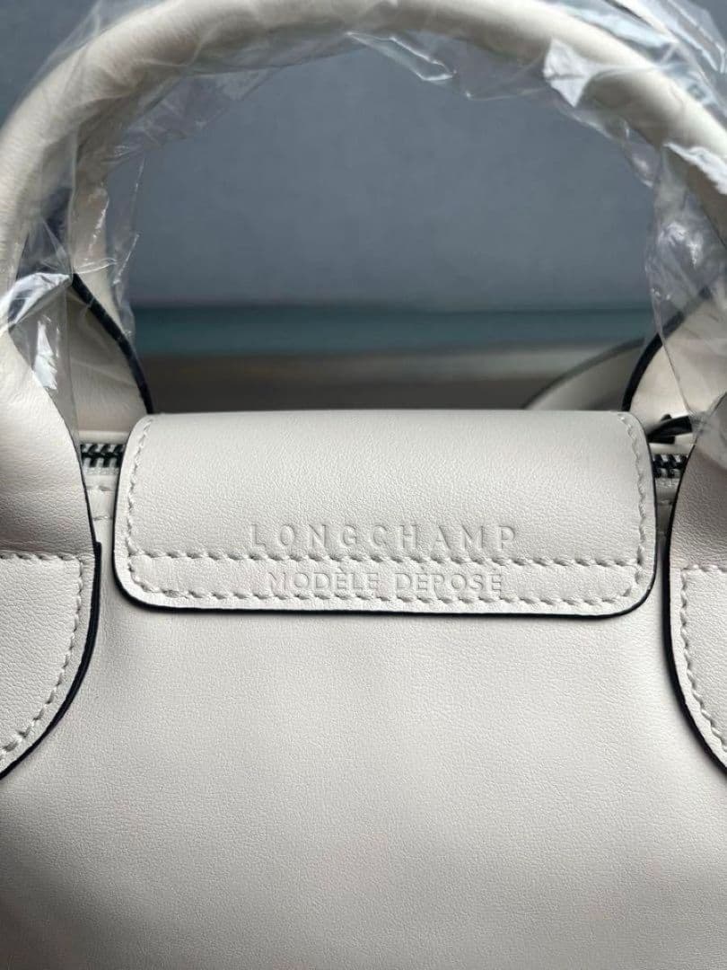 ロンシャン プリアージュ キュイールXS ホワイト