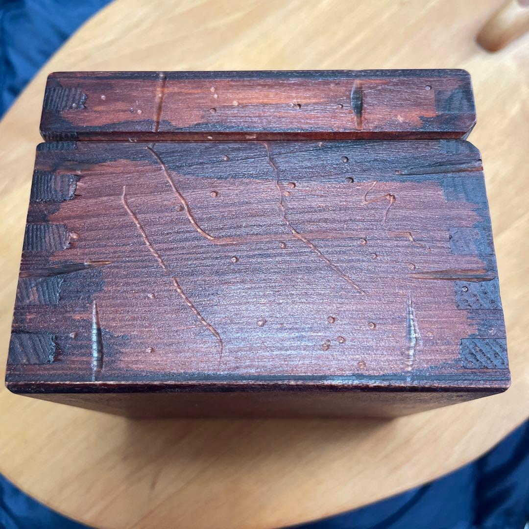 木製　ボックス　木箱　アルファベット　M