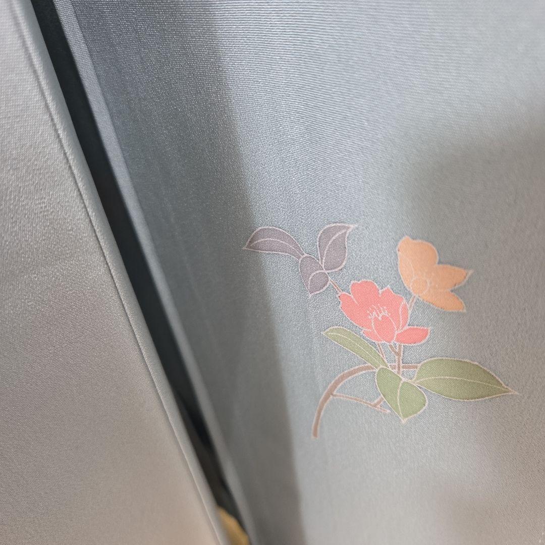 作家物訪問着4点フルセット、着物、袋帯、帯締め、帯揚げ