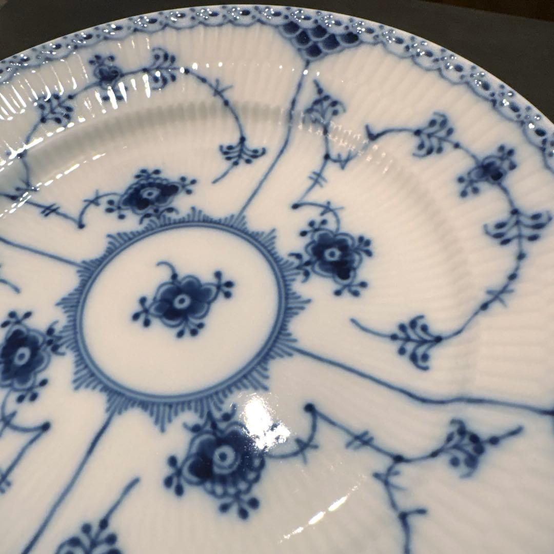 ♡未使用品♡ロイヤルコペンハーゲン ブルーブルーテッド プレート ペア 19㎝
