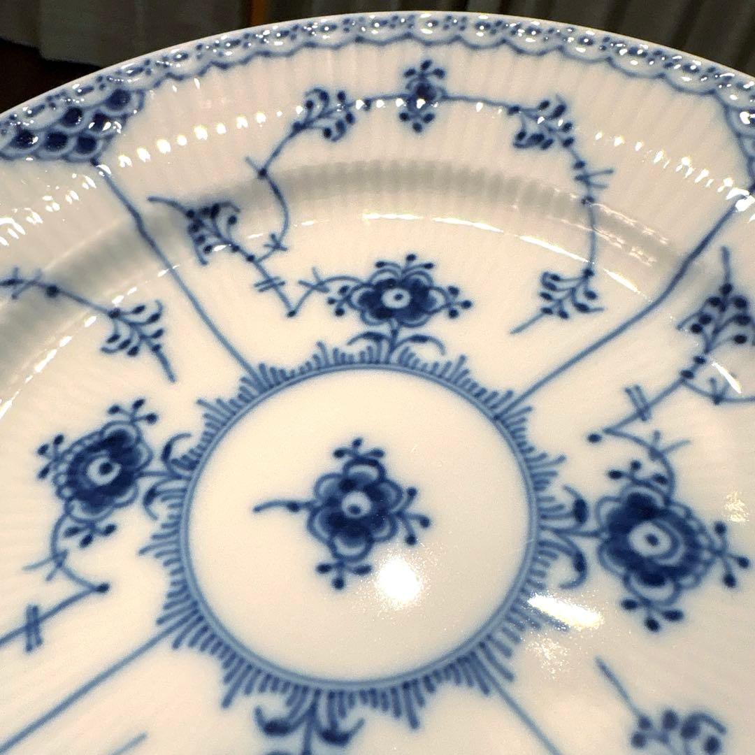 ♡未使用品♡ロイヤルコペンハーゲン ブルーブルーテッド プレート ペア 19㎝