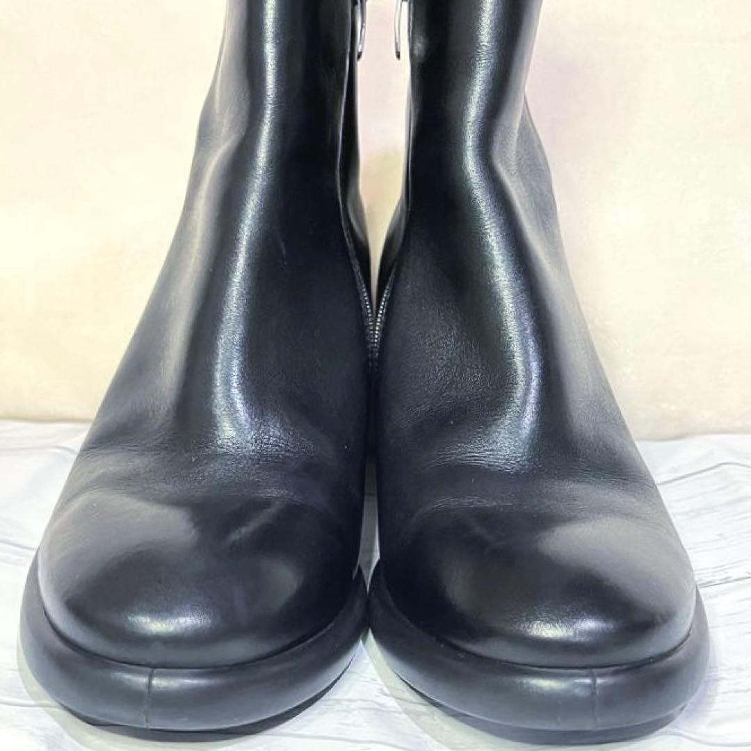 ECCOレザーミッドカットブーツ Sculpted Lx 55 ブラック レザー
