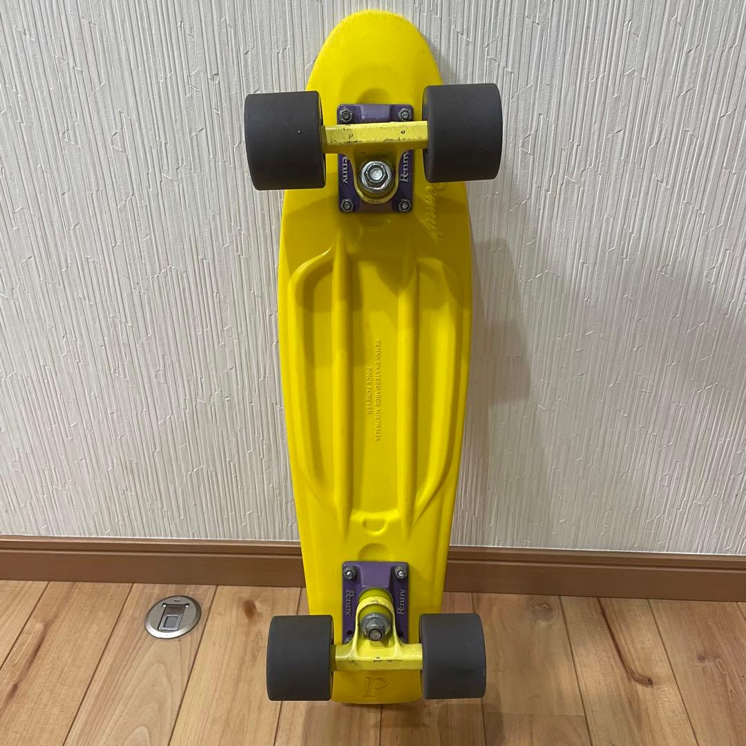 ペニースケートボード イエローxパープル　22インチ