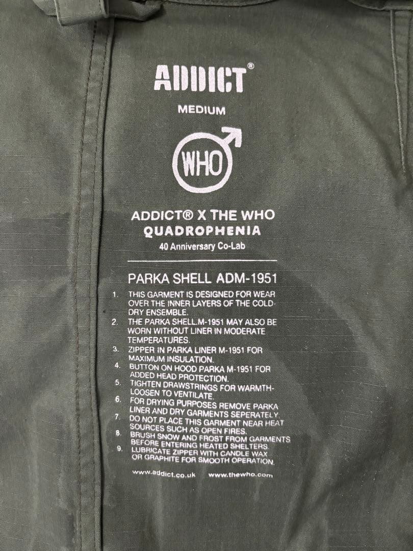 【美品】名作映画コラボWHO×ADDICT M51モッズパーカー