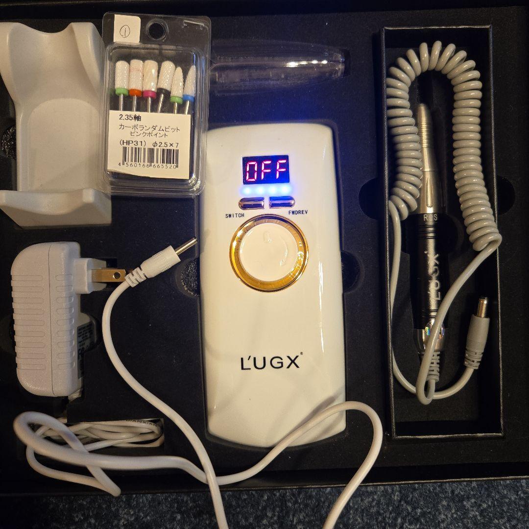 LUGX 電動ネイルマシン 30000RPM プロネイル ドリル 研磨 爪磨き