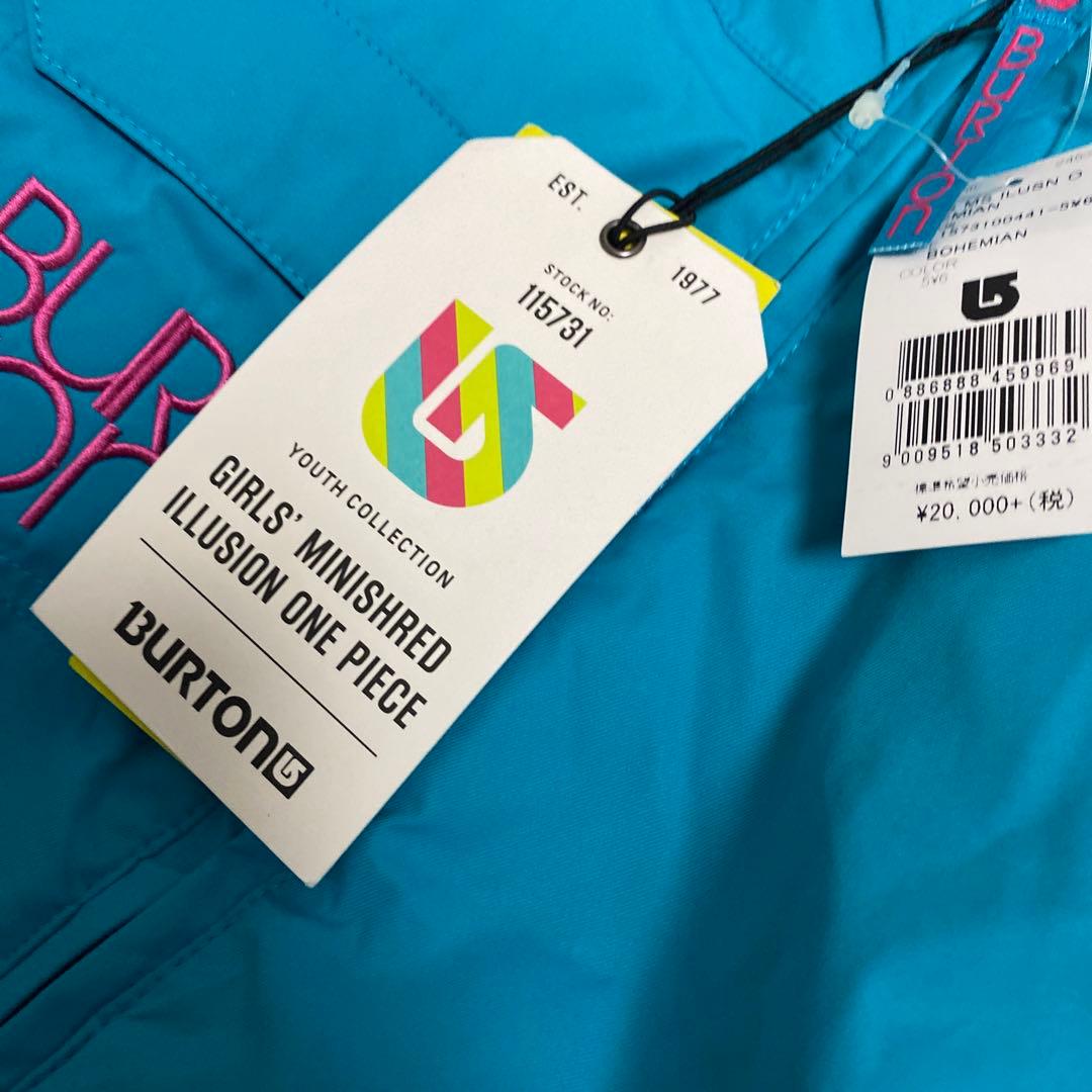 新品未使用　バートン　スノボウェア　ジャンプスーツ　つなぎ120ぐらい　ガールズ