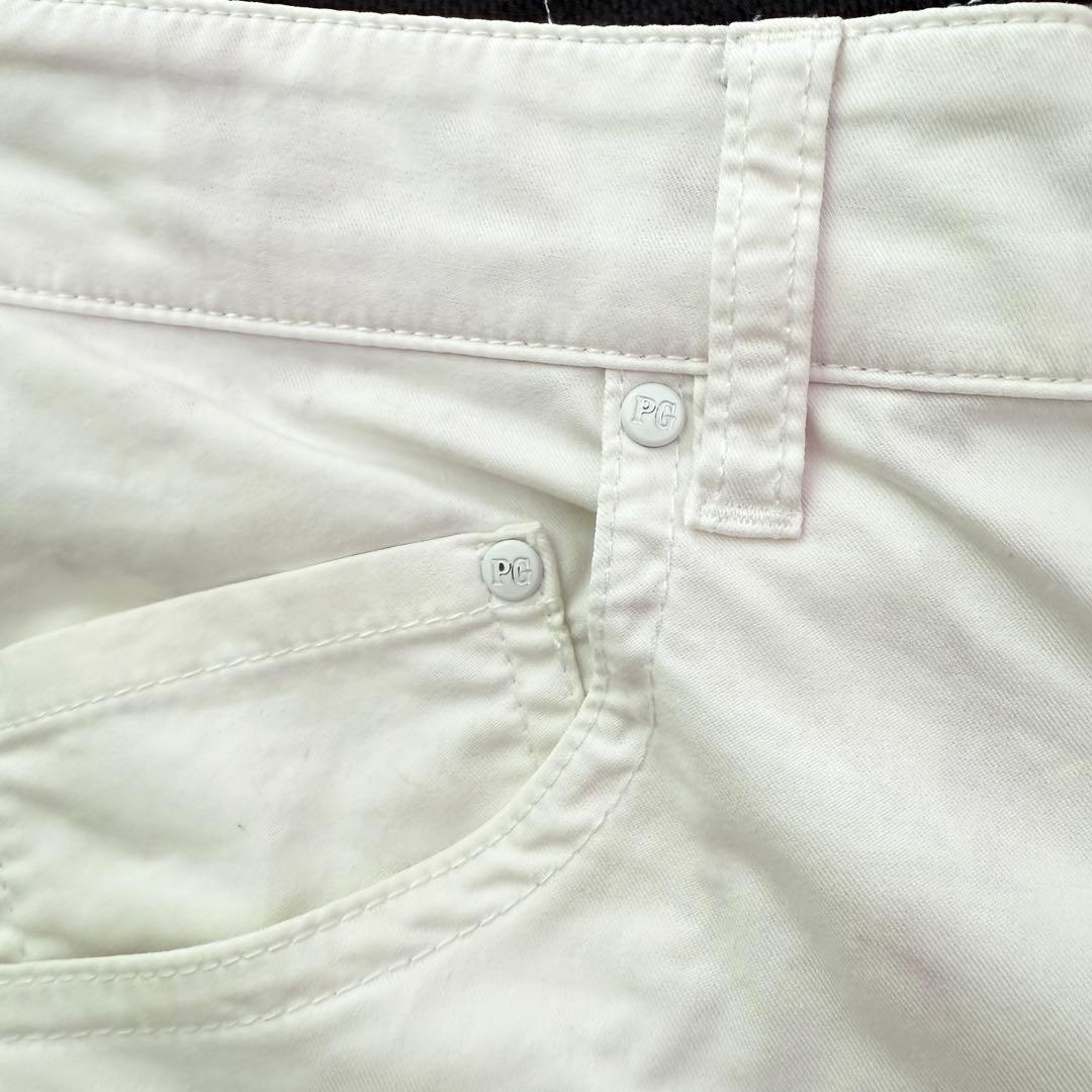 パーリーゲイツ　パンツ　4 M〜L相当　白　ホワイト　ストレッチ素材　ゴルフ