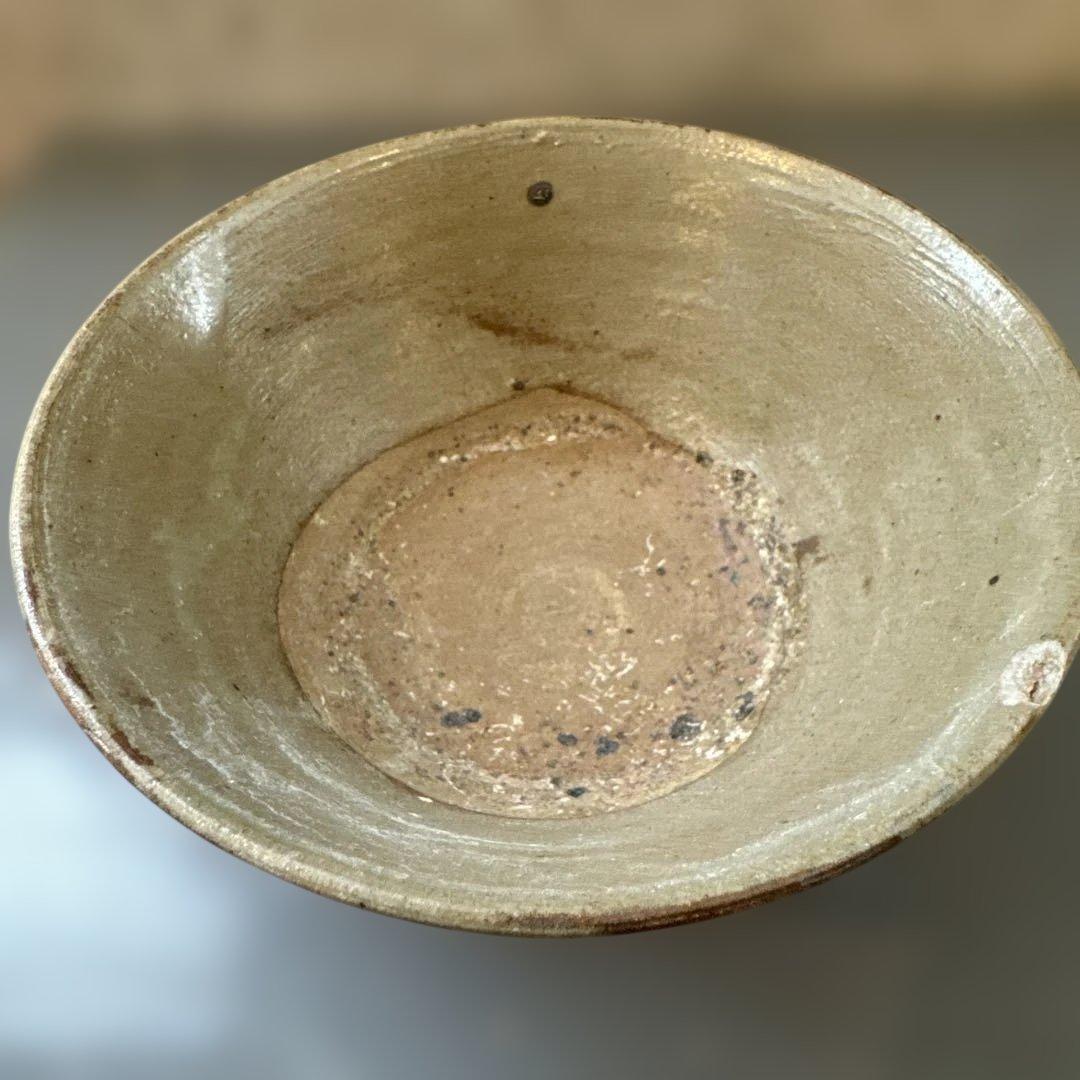 湧田焼.灰釉椀