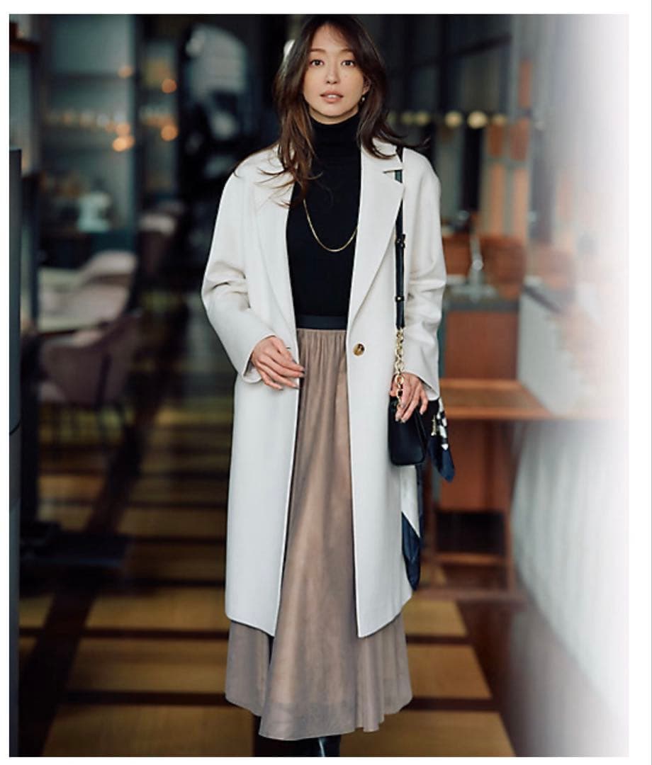 23区　ウールカシミヤビーバーチェスターコート