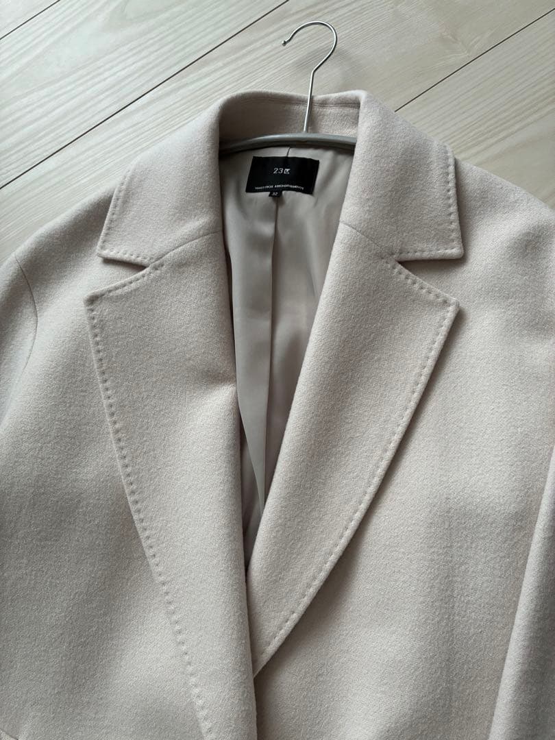 23区　ウールカシミヤビーバーチェスターコート