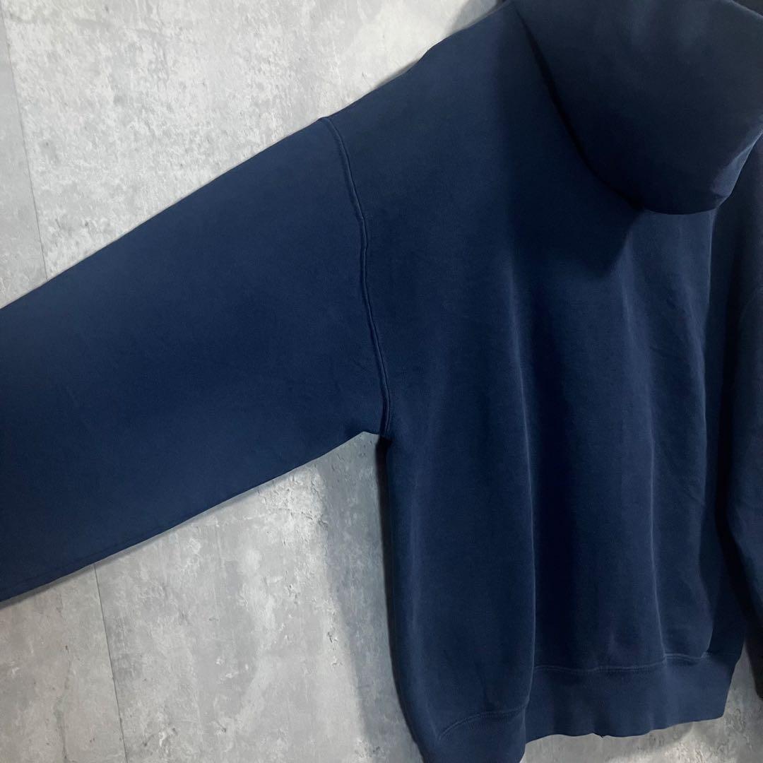 ラッセルアスレチック90sUSA製フルジップパーカーM相当ブランク無地ソリッド