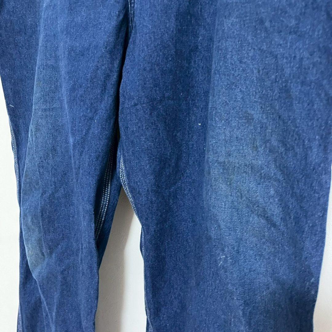 YBM55【USA製】Carhartt　オーバーオール【メンズ44×34】デニム