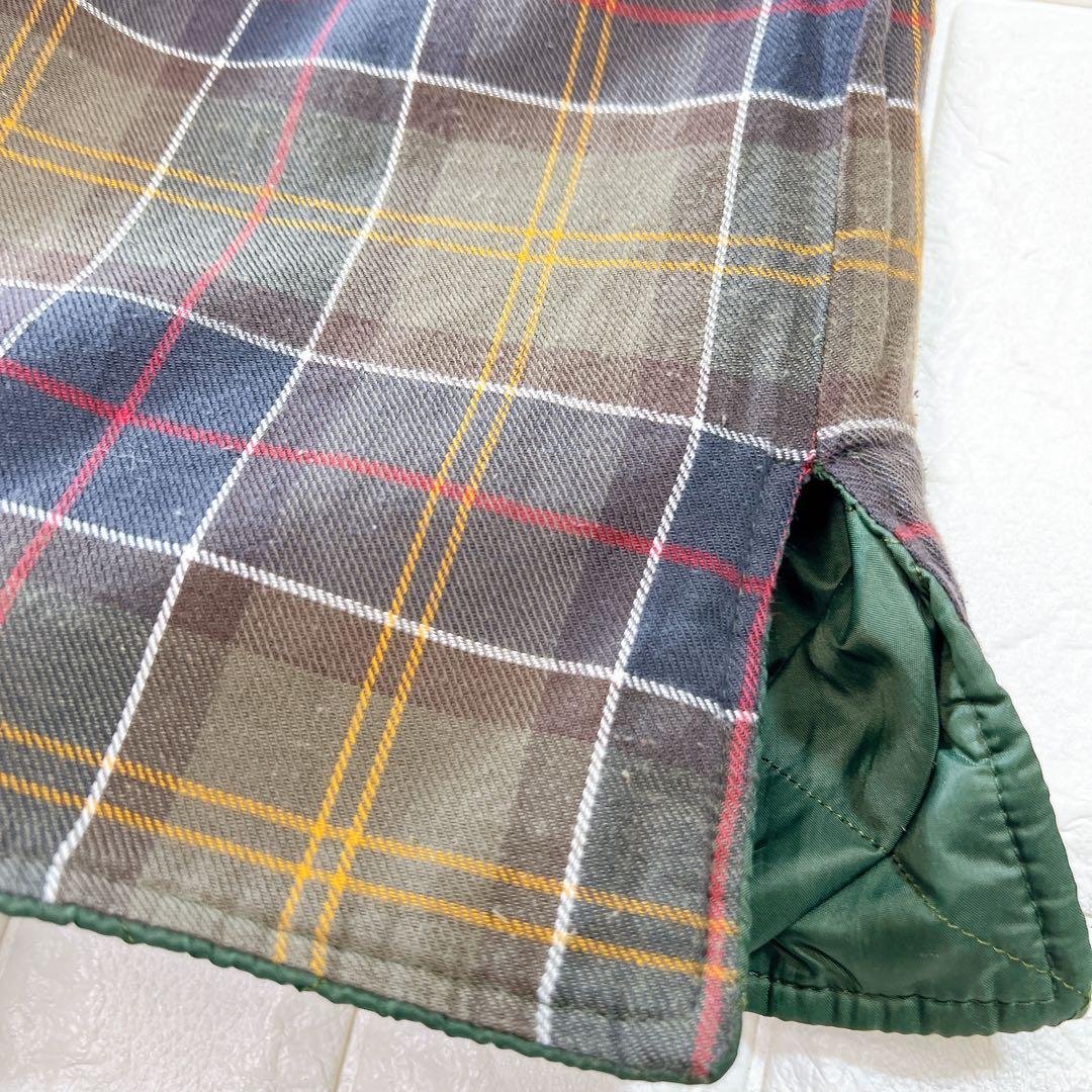 ヴィンテージ Barbour キルティングベストSize38 濃いグリーン