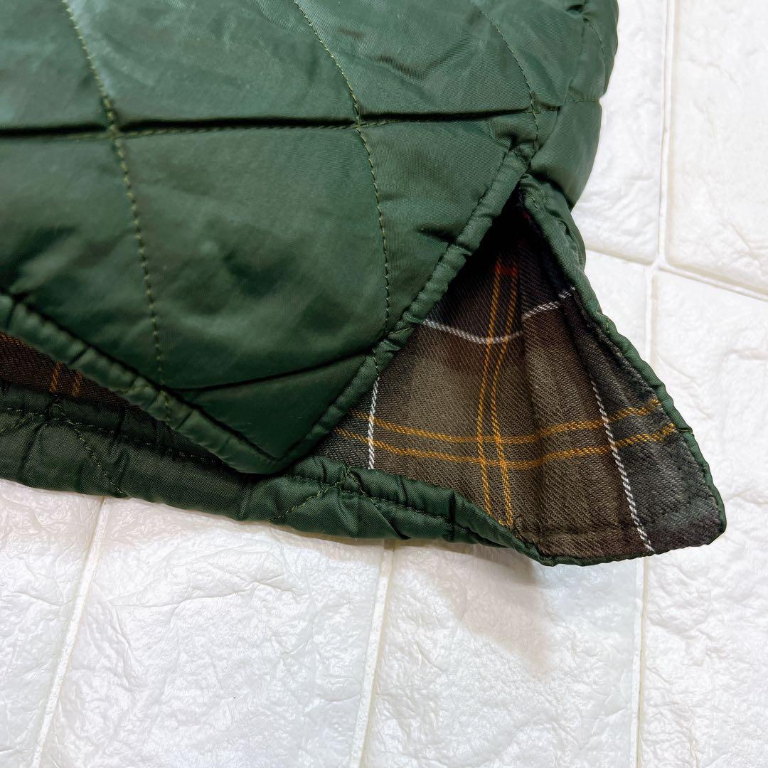 ヴィンテージ Barbour キルティングベストSize38 濃いグリーン