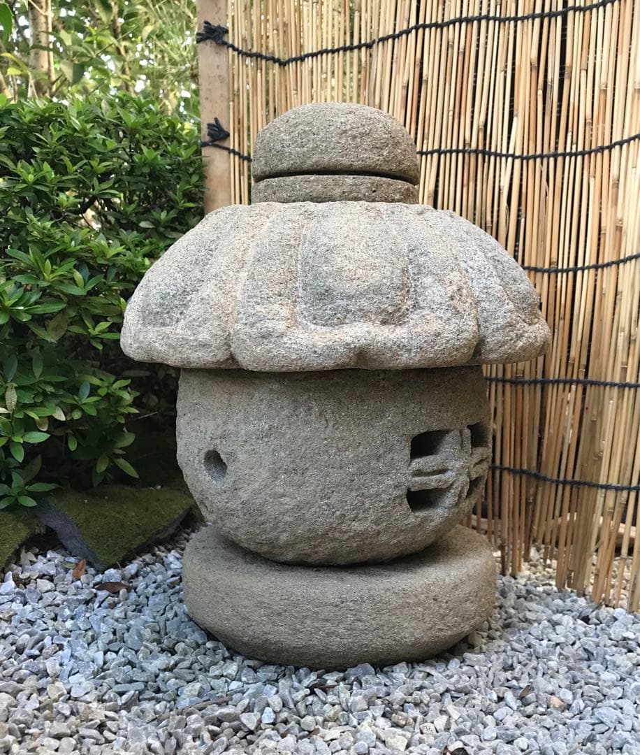 【天然石・坪庭石灯篭・日本庭園・和洋庭園・露地庭・屋上テラス】庭石オブジェ箱庭