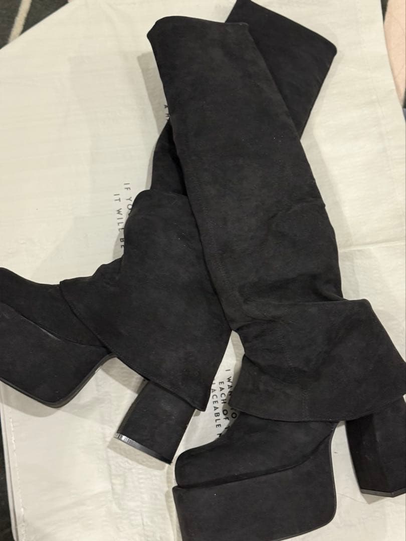 EMODA ルーズカバーフレアフィットブーツ Lサイズ