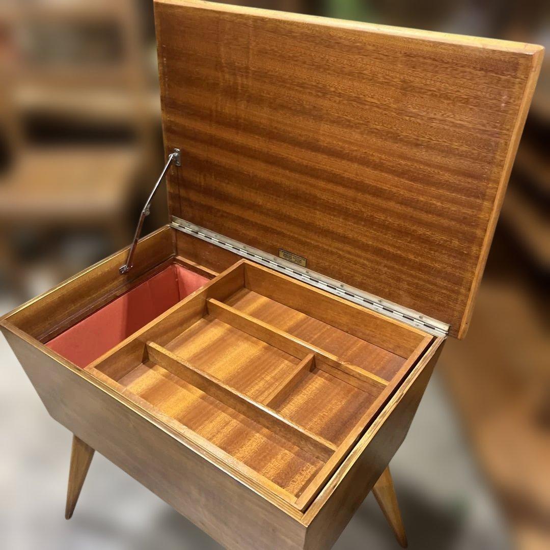 【コレクター放出品】ソーイングボックス◆ヴィンテージ◇センターテーブル◆