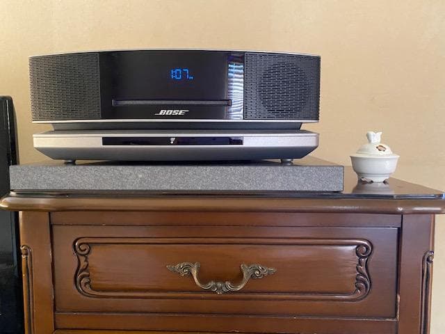 高級 天然黒御影石　オーディオボード　●400×375×30●　送料無料