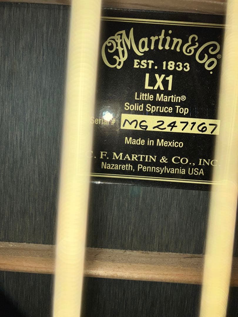 リトルマーチン LX1 アコースティックギター ギターケース付き