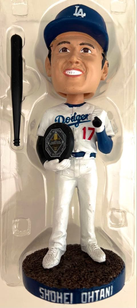 ★新品・未使用：世界に一つのレア逸品★大谷翔平2024MVPボブルヘッド粘土塗
