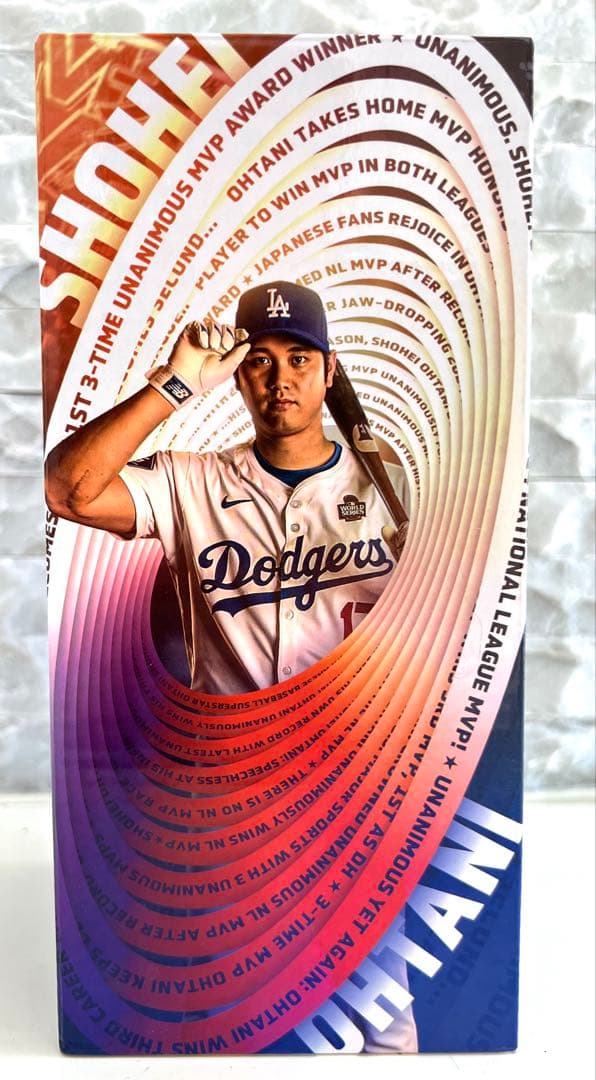 ★新品・未使用：世界に一つのレア逸品★大谷翔平2024MVPボブルヘッド粘土塗