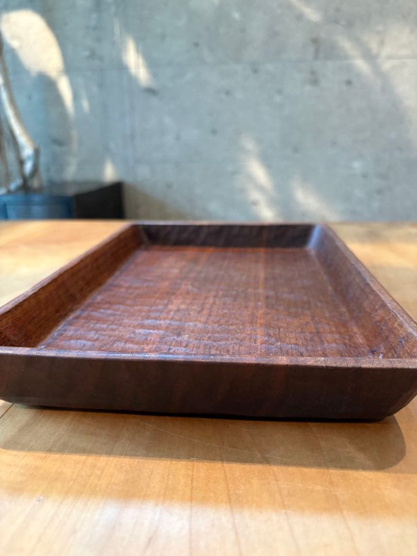 三谷龍二　トレイ　盆　角盆　トレー　皿　器　木工　作家