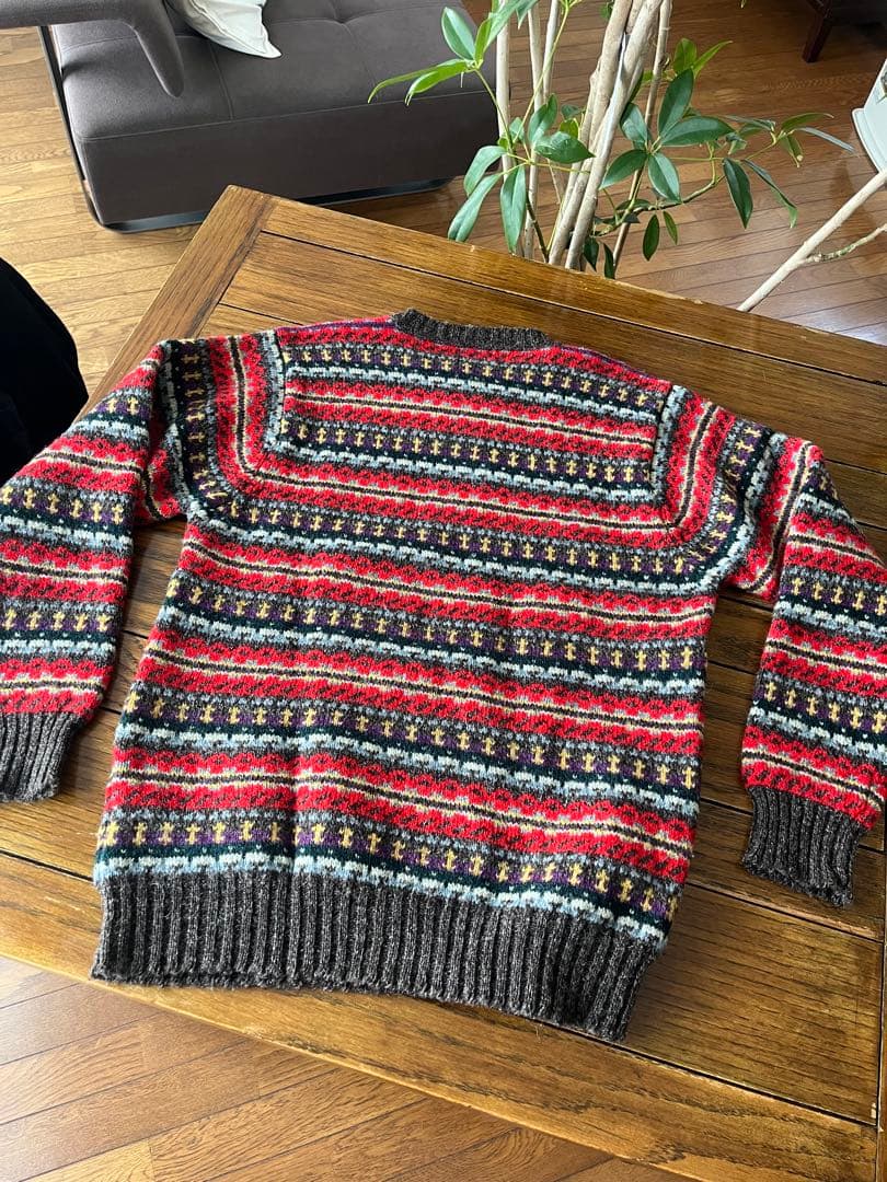 極美品 ジャミーソンズ フェアアイル ウール ニット L JAMIESONS