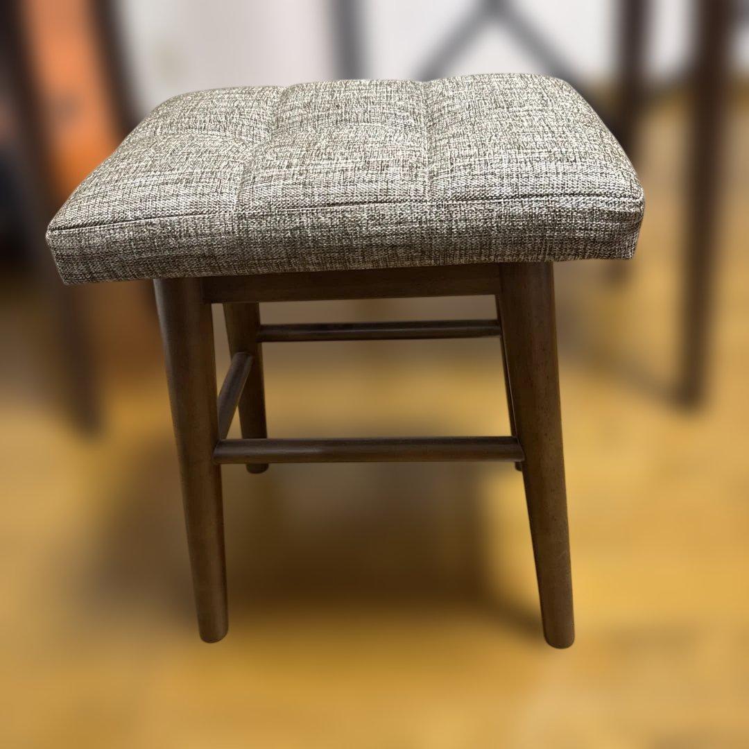 木製ダークブラウン ドレッサー・スツールセット