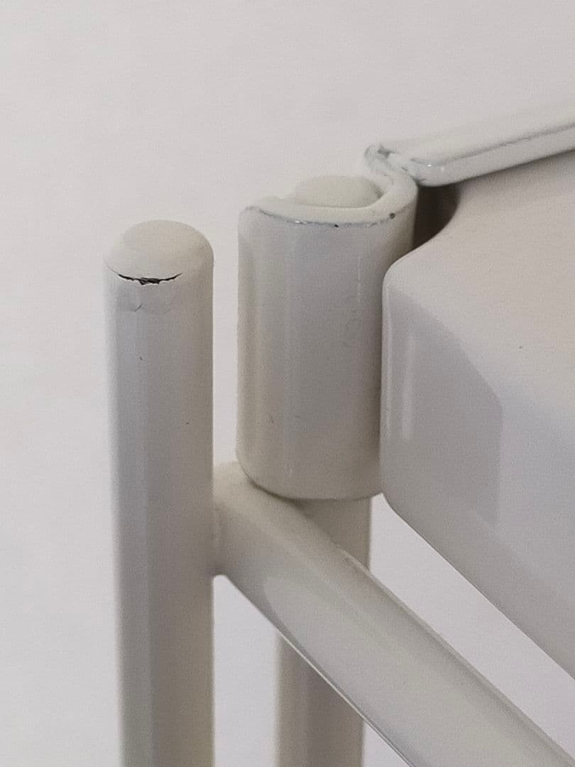 無印良品スチールユニットシェルフ・中・ライトグレー（追加棚2枚＋サイドパネル付）