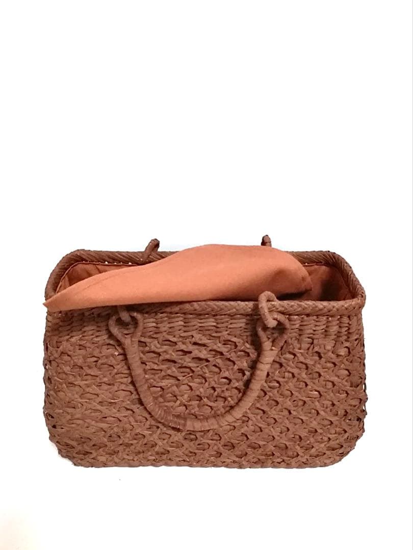 山葡萄バッグ台形高級極細龍網編み