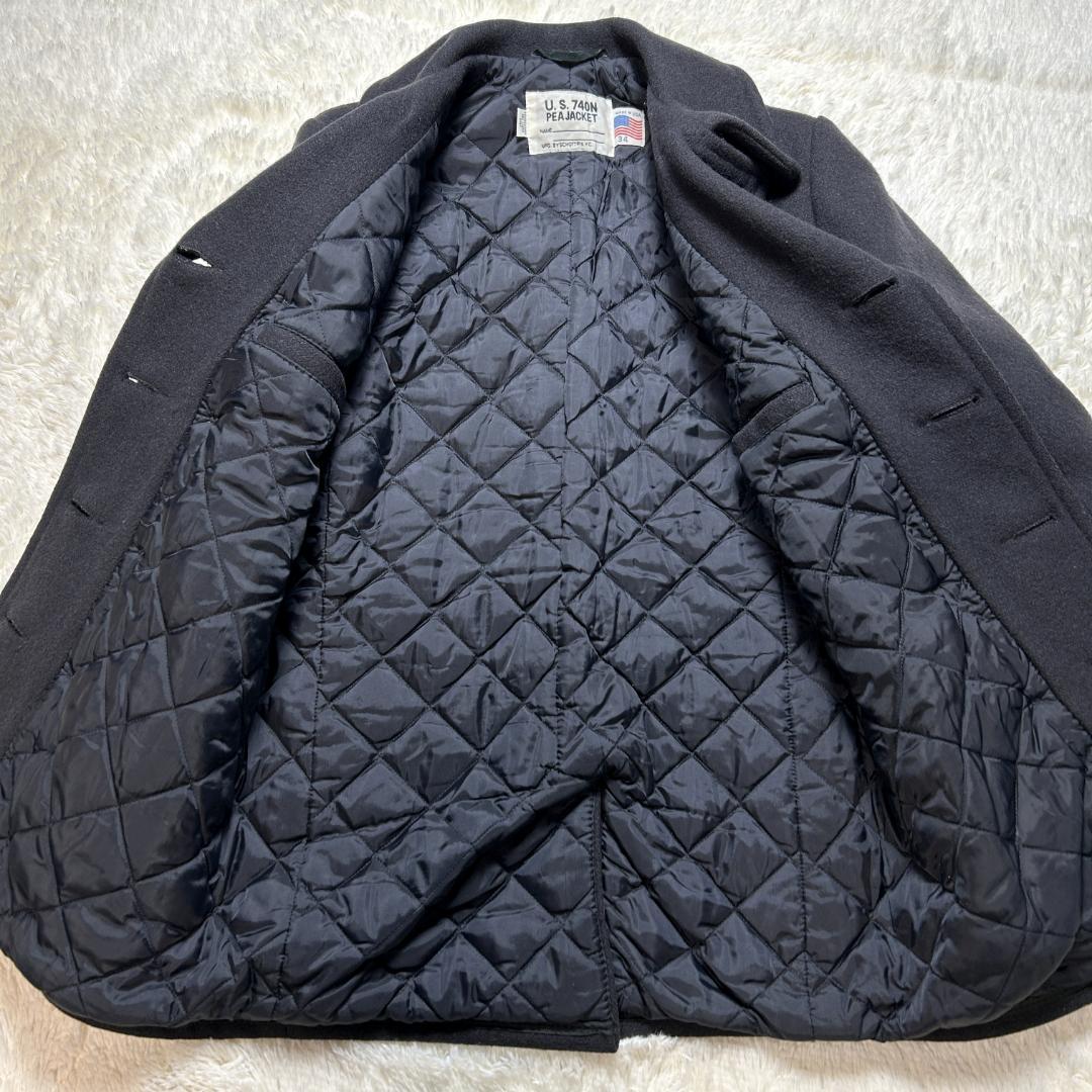 美品✨ショット 740N ピーコート キルティング ダブルボタン アメリカ製 S