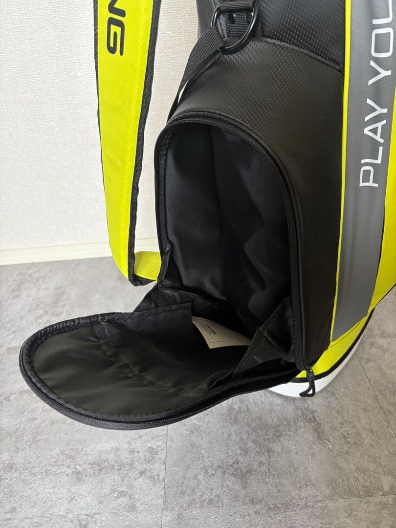 未使用品 PING キャディバッグ 24年モデル イエロー×ブラック
