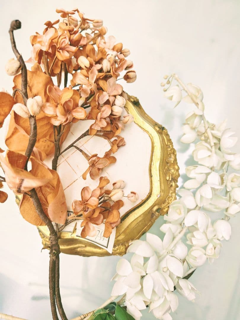 フランスアンティーク✨️大きな布花 ２点＋オマケ付き♡