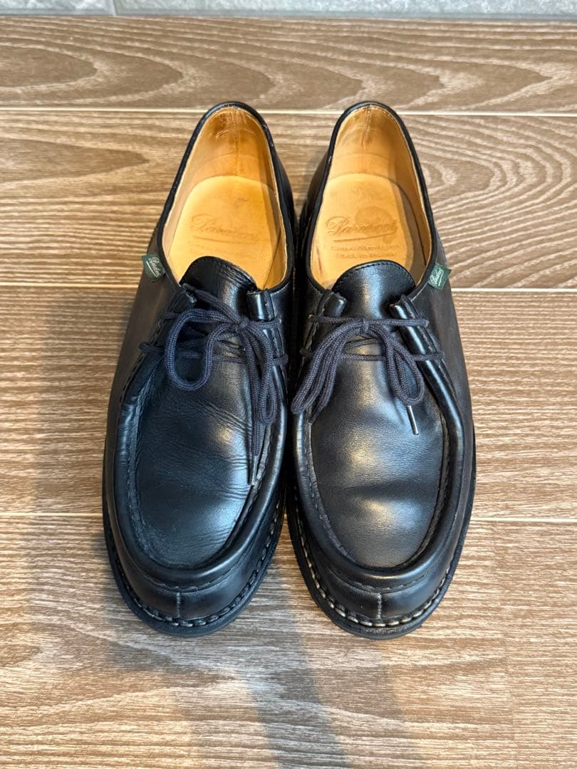 Paraboot ミカエル　ブラック モカシン 靴