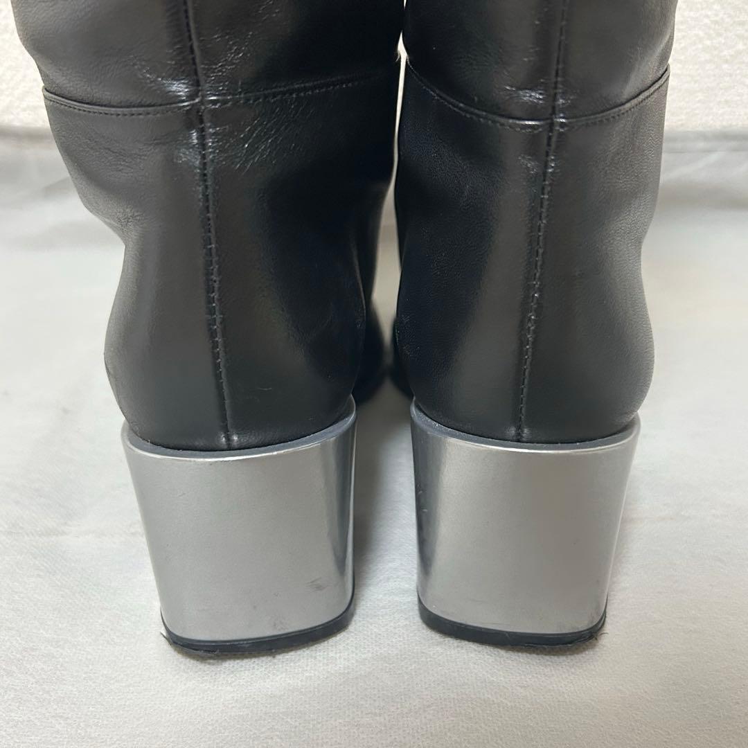 【美品】定価15万円☆ セルジオロッシ ロングブーツ レザー 本革