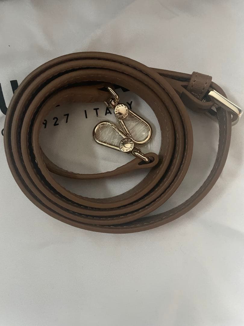 1回使用 FURLA テッサ ショルダーバッグ ハンドバッグ ブラウン トート