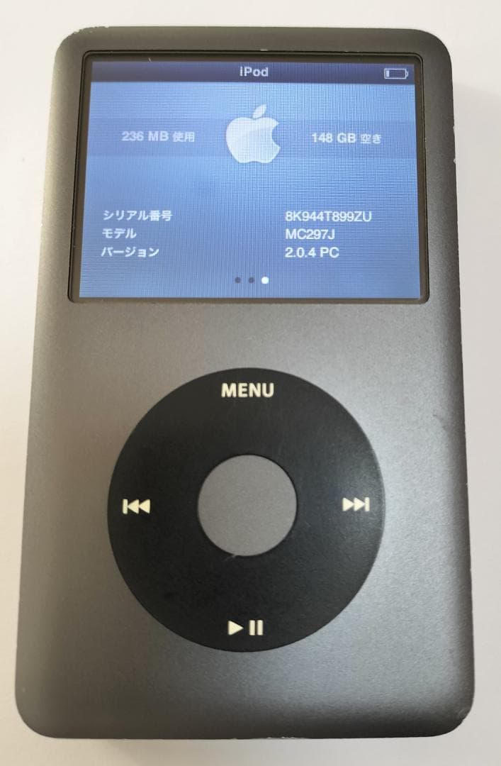 Apple iPod classic 160GB ブラック MC297J（中古）