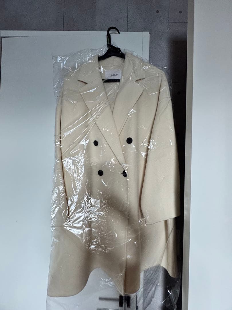 ふちまる　Mila Owenワイドシルエットダブルブレストコート