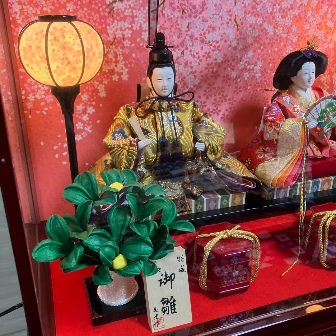雛人形セット ひな祭り　ガラスケース