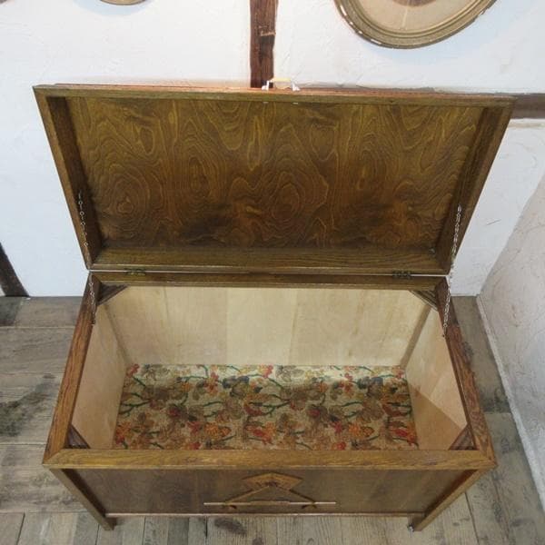 イギリス アンティーク 家具 ブランケットボックス コファ 英国 6886d