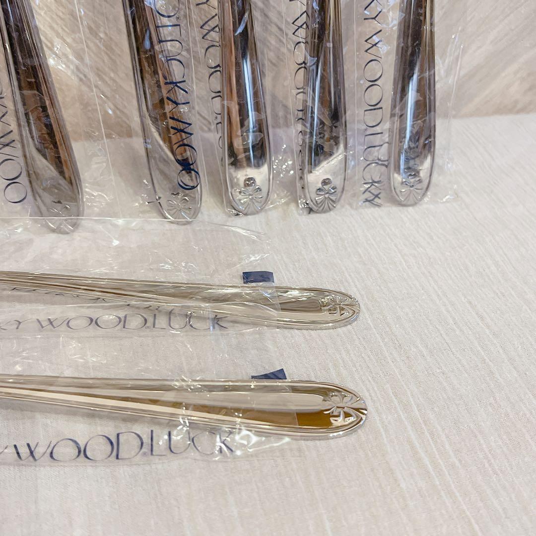 豪華 40本【新品・未使用】ラッキーウッド カトラリー リボン ディナーセット