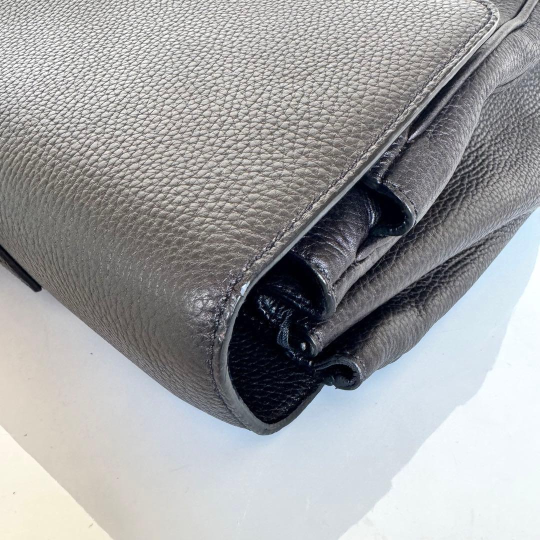 【値引不可】カルティエ　サントス　ビジネスバッグ　レザー　ダークブラウン