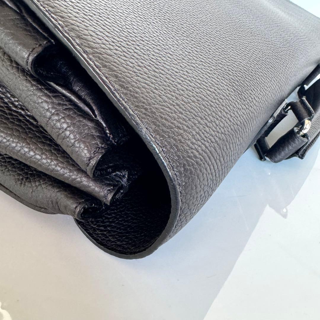 【値引不可】カルティエ　サントス　ビジネスバッグ　レザー　ダークブラウン